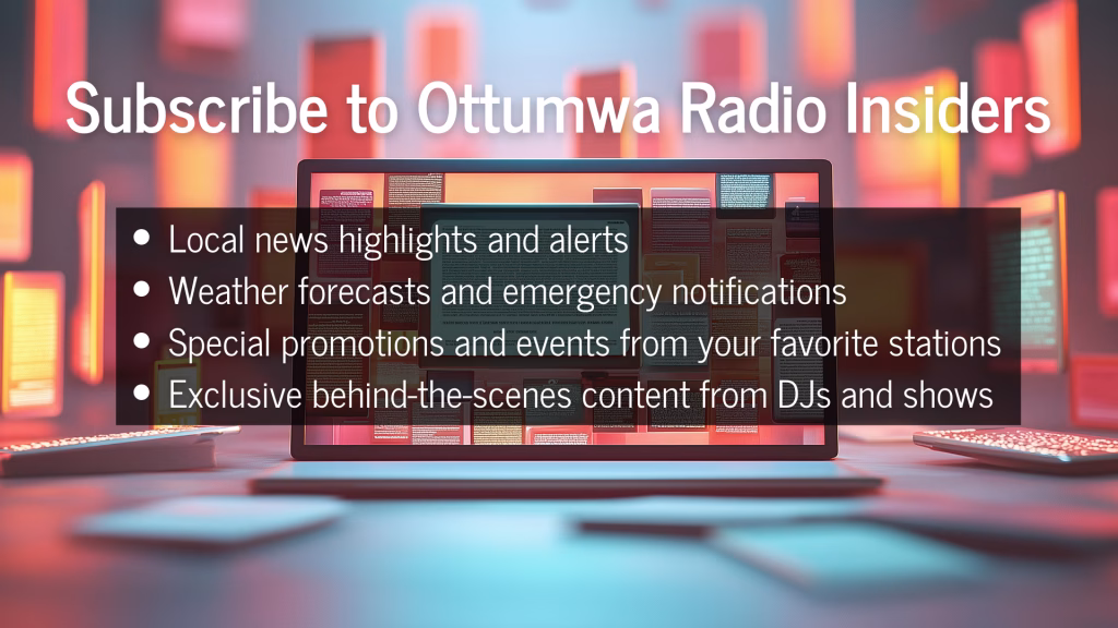 Ottumwa Radio Insiders benefits including local news, weather updates, exclusive content, and special promotions for subscribers.