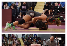 Pekin Wrestling Teams Compete at Davis County Quad; Girls Win Two Duals