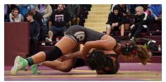 Pekin Wrestling Teams Compete at Davis County Quad; Girls Win Two Duals