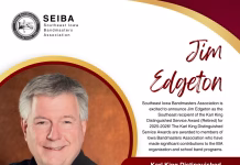 Jim Edgeton Honored with Karl King Distinguished Service Award for Outstanding Career in Music Education