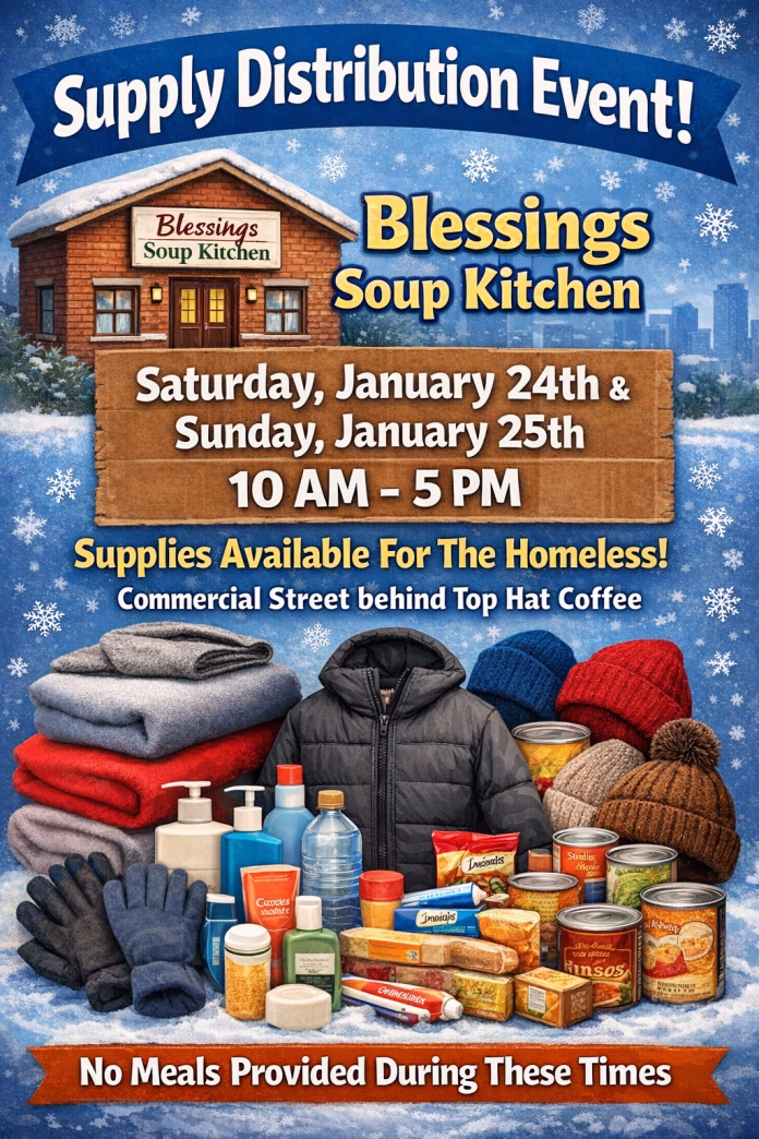 Weekend supply distribution event 1.24.26