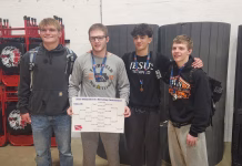 Fairfield Boys Wrestling Sends Two to State Tournament After District Competition