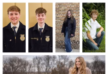 Five Fairfield FFA Members Earn Prestigious Iowa FFA State Degree