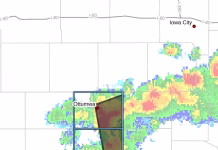 Strong Thunderstorms Moving Through Wapello County This Morning