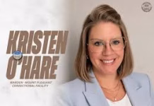 The Iowa Department of Corrections has announced a leadership change at the Mount Pleasant Correctional Facility, naming Kristen O’Hare as the new warden.