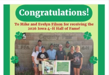Birmingham Couple Mike and Evelyn Filson Receive 2026 Iowa 4-H Hall of Fame Award