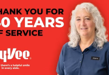 Hy-Vee to Honor Employee’s 40 Years of Service with Special Celebration