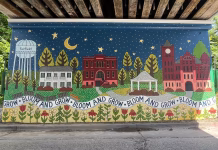 Fairfield Underpass Mural Passes Halfway Point, Volunteers Still Needed
