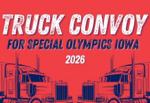 Truck Convoy Benefits Special Olympics Iowa