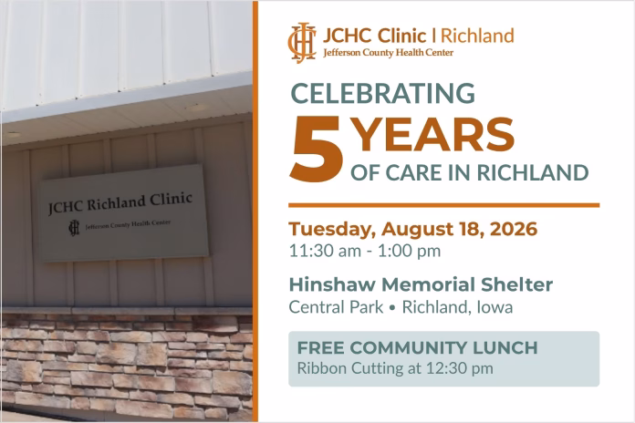 Invite - Richland Clinic - 5 Yr Anniversary - front