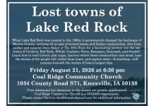 Lost Towns of Lake Red Rock Remembered