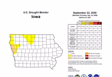 Iowa drought conditions continue to recede