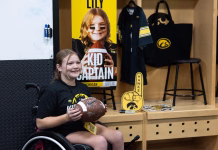 Lily Lee Honored as Hawkeye Kid Captain