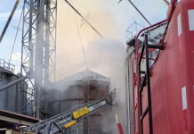 Grain Dryer Fire West of Pleasant Plain Draws Multiple Fire Departments in Two-Day Response