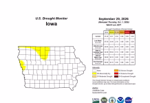 Iowa in top 10 for precipitation for the year with 3 months to go