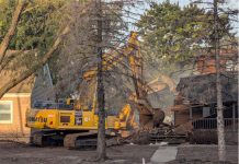 Demolition finally begins on Rock Valley homes damaged by 2024 flooding