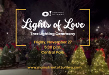 Lights of Love Holiday Ceremony Set for November 27