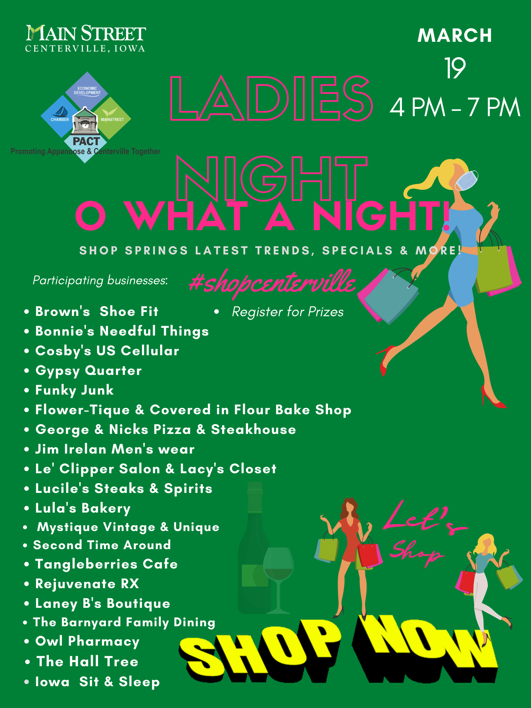 Shop Centerville Ladies Night - Ottumwa Radio