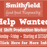 Smithfield Foods – Help Want 1st First Production Workers-01